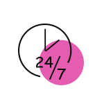 Доступ онлайн 24/7